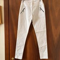 Pantaloni bianchi skinny