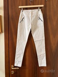 Pantaloni bianchi skinny
