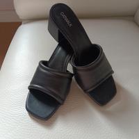 ciabatte in pelle nere