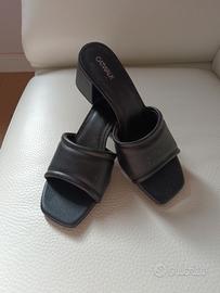 ciabatte in pelle nere