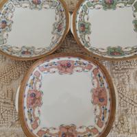  3 piatti porcellana Royal Rhenania Vintage collez