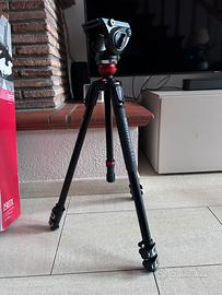Cavalletto Manfrotto 190X con testa fluida