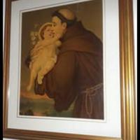 STAMPE DI SANTI   CRISTO E MADONNA IN PELTRO