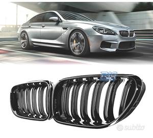GRIGLIE BMW SERIE 6 F06 F12 F13 LOOK M6 NERO LUCID