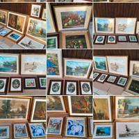 Lotto di 30 vecchi quadri 