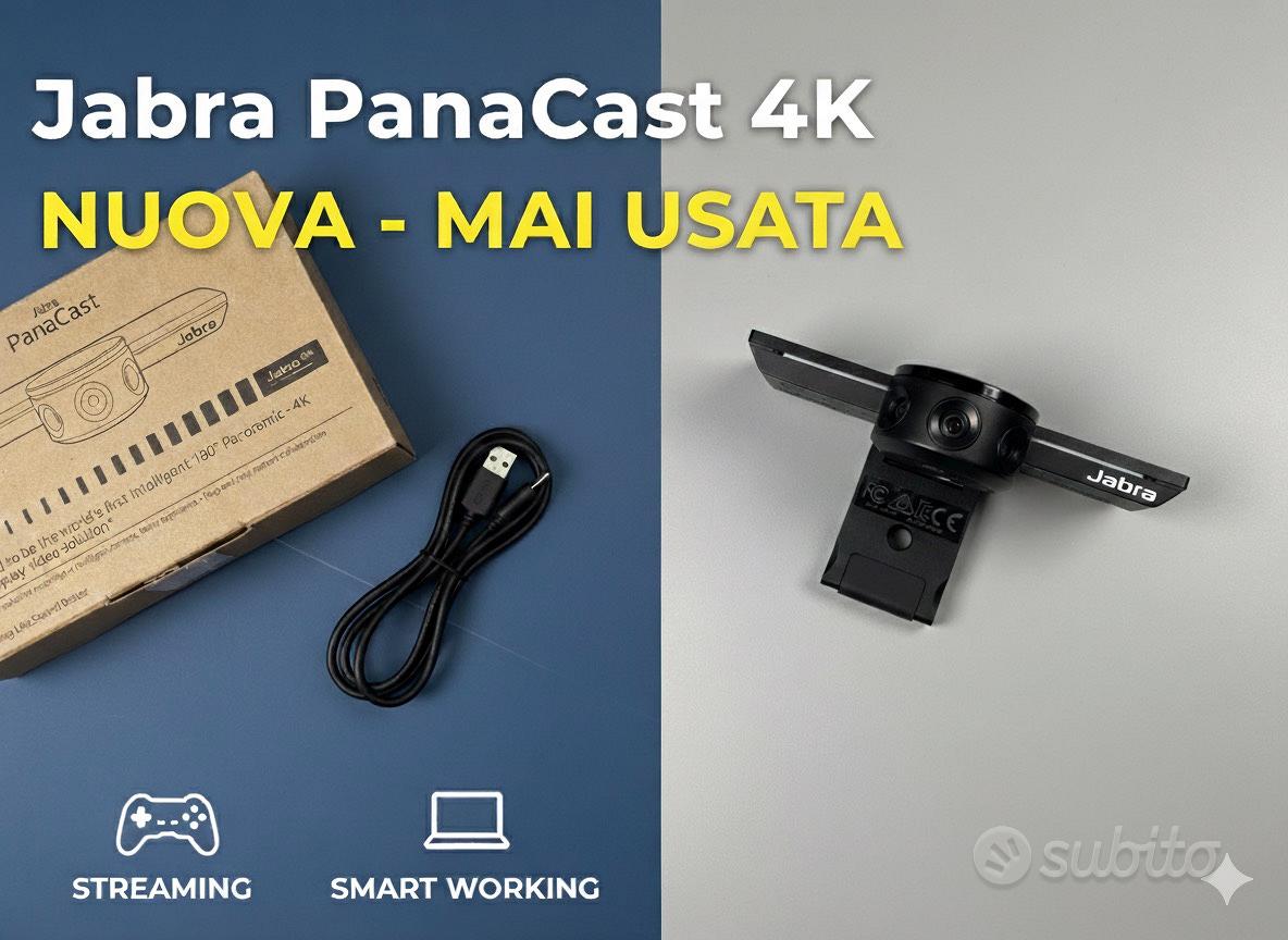 WEBCAM Jabra PanaCast 4k 180° PRO Streamer/Gaming - Informatica In ...