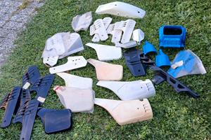 Plastiche cagiva aletta rossa - elefant dakar