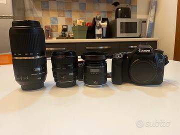 Canon eso 70D + 3 obiettivi (Tamron e Canon)