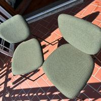 4 sedie da interno verde