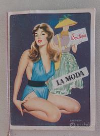 Calendarietto barbiere anni '60 vintage
