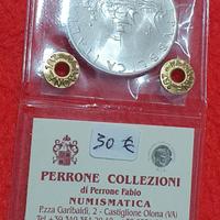 Moneta 500 lire Caravelle in FDC Periziata