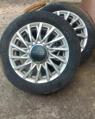 Fiat500 cerchi compreso gomme