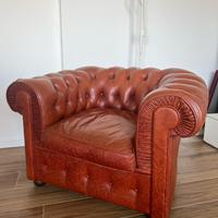 Poltrona Chesterfield pelle