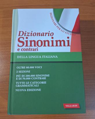 Dizionario sinonimi e contrari italiano Vallardi