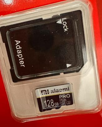 Scheda MicroSd xiaomi 128gb con adatattore