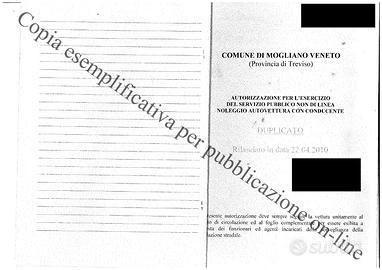 Licenza NCC Comune Mogliano Veneto