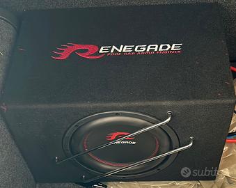 Renegade RXV1000A Subwoofer Attivo per auto 400 W