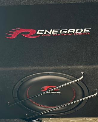 Renegade RXV1000A Subwoofer Attivo per auto 400 W