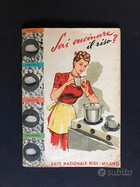 Brochure "Sai cucinare il riso?" del 1950