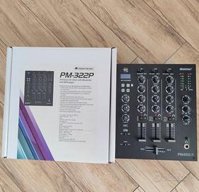 mixer 3 canali Omnitronic PM322P USB e Bluetooth 
