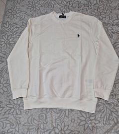 Felpa girocollo bianca 