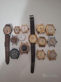 Lotto 14 orologi vintage NON funzionanti