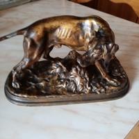 Cane da caccia in bronzo 