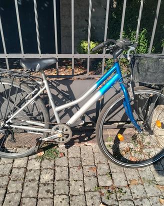 Bici donna con cambio con cestino