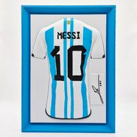 Quadretto 3D Messi Maglia Argentina con Autografo