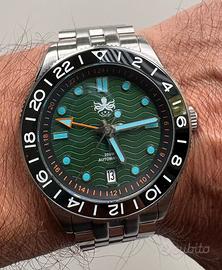 PHOIBOS WAVE MASTER GMT 200M Automatic Diver Green
