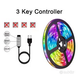 Striscia Led RGB con controller usb