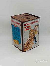 Latta Fior Di Malto Star Vintage Pubblicitario