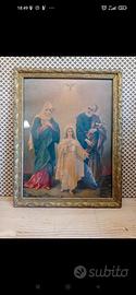 antico quadro Sacra famiglia 