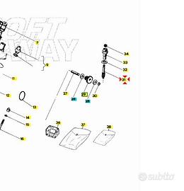 Ingranaggio condotto contagiri Aprilia RX50 AP8509