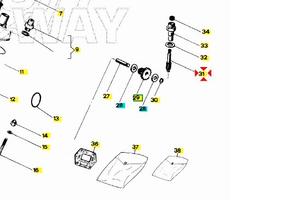 Ingranaggio condotto contagiri Aprilia RX50 AP8509