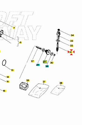 Ingranaggio condotto contagiri Aprilia RX50 AP8509