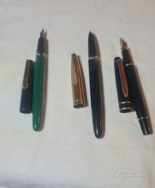 lotto di tre penne stilografiche vintage