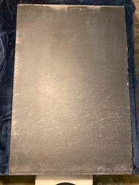 Lastra di ardesia nera per lavagna o tavolo