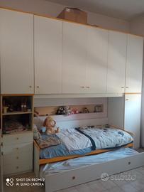 cameretta con due lettini a ponte