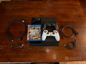 PS4 + GTA 5 + 2 controller + cavi