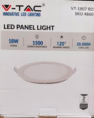 pannelli led V-TAC SKU 4860 Warm White 