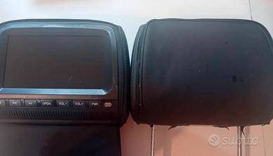 Coppia Poggiatesta DVD senza telecomando 