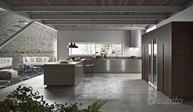 Cucina angolo+3 colonne + isola | Disegno Allegato