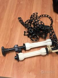 Porta fondali Manfrotto 3 pezzi e staffe a muro