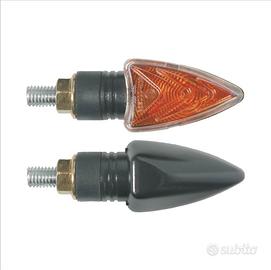 Coppia frecce moto "viper" nere gambo corto lent