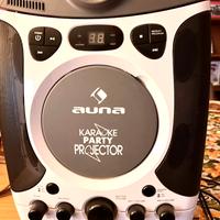 Karaoke e proiettore con 2 microfoni