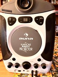 Karaoke e proiettore con 2 microfoni