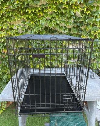Gabbia per cane pieghevole 75x54 – doppia porta