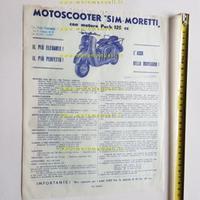 SIM Moretti Puch 125 Scooter 1950 depliant