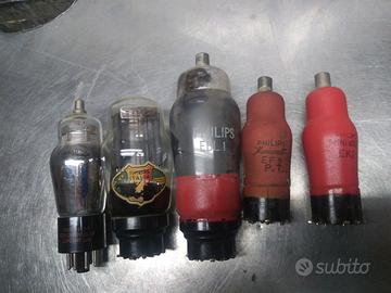 Set valvole vecchia radio Philips